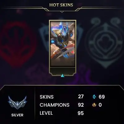 Full access EUW personal acc/ highnoon lucian+ skt t1 vayne and many more skins/ +good mmr