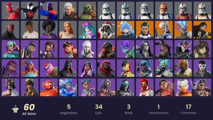 [PC/NINTENDO] 60 skins | Spider-Man (Miles Morales) | Surf Witch | Eren Jaeger | Darth Maul | Clone Trooper rzzrz106 