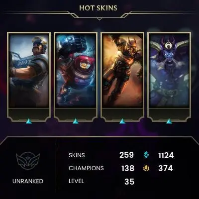 NA SERVER/259 SKIN/5 YEAR NO GAME/2012 ALL HARROWING ICONS/FULL ACCESS/CHANGEABLE MAIL-PASSWORD/