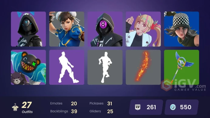 [PSN-XBOX-PC] Chun-Li-Paradigm (Reality-659)-Blizzard Bomber-Tsuki 2.0-They're Back-Lash-Kiara K.O.FULL ACCESS