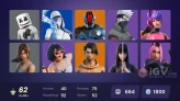 62 skins | Basic Basher | Ol' Woody | Lara Croft | Kakashi Hatake |Buk69