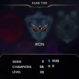 [EUW] Season 15 | Iron 2 %40.9 WR (ADC) | 0 Skin | 5.1K BE | Honor 3 | 58 Champs | CHANGEABLE E-MAIL Wins: 27 Losses: 39