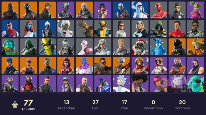 [PC/PSN/XBOX] -Black KnighT-Sparkle SpecialisT-Blue SquirE-The Reaper-OG STW-Elite AgenT-Royale Knight-Omega-Rex-Spider-Man-MARVEL SKINS-