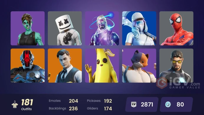 [PC-XBOX-PSN] -181 SKIN-Galaxy-Midas-MARVELS-DC-Marshmello-Spider-Man-Ghoul Trooper-FULL ACCESS