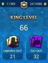 KT15 | LvL66 |(61Cards LvL15 || 57Cards LvL14) | 139Emotes | 10Tower Skins| 120Cards | Q528