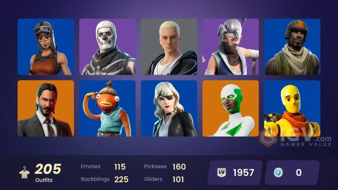 FA - [PSN/XBOX/PC] 205 skins | John Wick | Candy Axe | Reaper | Renegade Raider | Aerial Assault Trooper | All Might | Hades | Son Goku