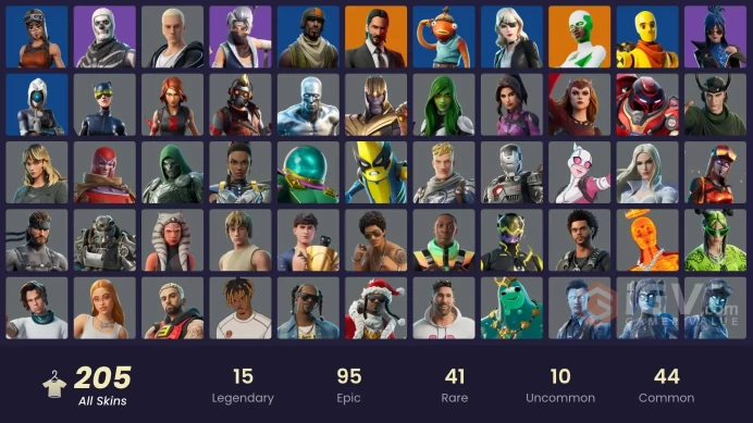 FA - [PSN/XBOX/PC] 205 skins | John Wick | Candy Axe | Reaper | Renegade Raider | Aerial Assault Trooper | All Might | Hades | Son Goku