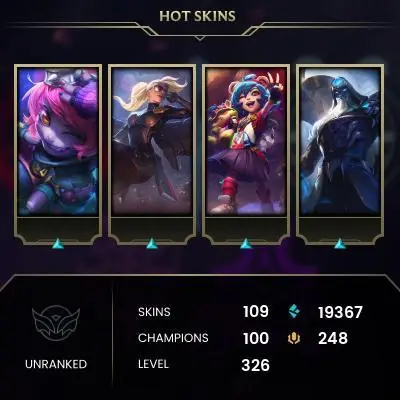 EUNE/109 SKIN/19.3K B.E/4K O.E/FULL ACCESS/
