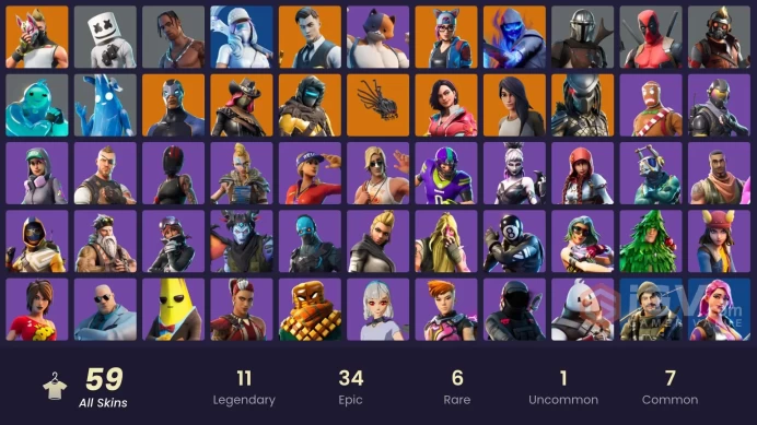 FA - [PSN/SWITCH/PC] 59 skins | Travis Scott | Gold Midas | End Zone | Rogue Agent | Cactus Jack | Rage | Verve | Orange Justice | Rambunctious
