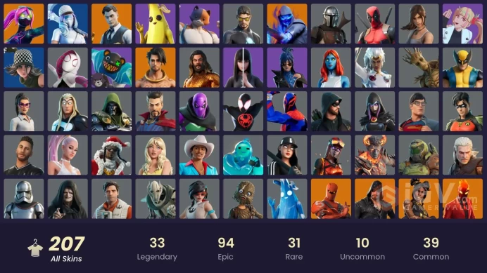 [PC/XBOX] 182 skins | Gold Brutus | Gold Meowscles | Gold Midas | Gold TNTina | Fixer | Sultura | Subzero Cryptic | Lina Scorch | Vivi Chroma |