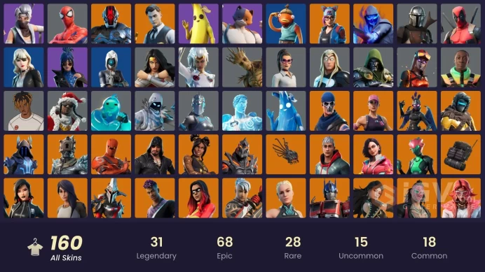 [PC/PSN] 159 skins | OG STW | Gold Meowscles | Gold Brutus | Gold Midas | FNCS Renegade | Ravage | Fusion | Sorana | Valeria  | 390 VB