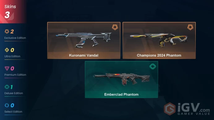 [NA] - SKINS 3 - Champions 2024 Phantom - Kuronami Vandal - KNIFE - FULL ACCESS - INSTANT DELIVERY