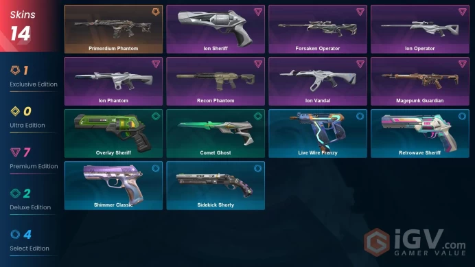 [AP] - SKINS 14 - Primordium Phantom - Ion Vandal - Magepunk Guardian - Ion Sheriff - FULL ACCESS - INSTANT DELIVERY
