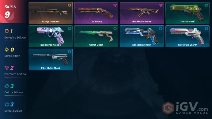[KR] - SKINS 9 - Araxys Operator - Oni Shorty - XERØFANG Vandal - FULL ACCESS - INSTANT DELIVERY