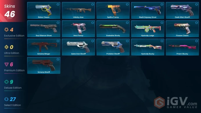 [KR] - SKINS 46 - KNIFE 2 - RGX 11z Pro Vandal - Recon Balisong - Singularity Spectre - FULL ACCESS - INSTANT DELIVERY