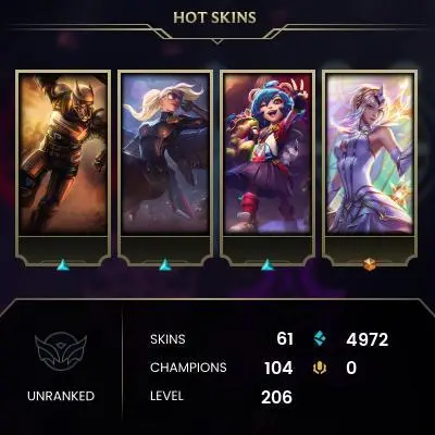 EU SERVER- 61 SKIN-PRESTIGE STAR GUARDIAN NEEKO-FULL ACCESS-
