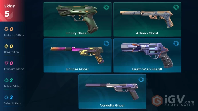 EU / Ranked Ready / 5 Skins N0403
