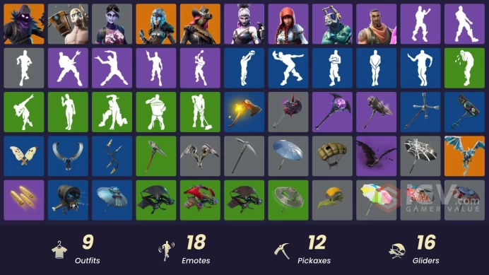 [PC-PSN-XBOX]- Psycho Bandit-Raven-Valkyrie-Dark Bomber-Time Brella-FULL ACCESS-CHANGEABLE MAIL-