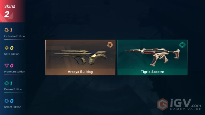 [EU] - SKINS 2 - Araxys Bulldog - Tigris Spectre - FULL ACCESS - INSTANT DELIVERY