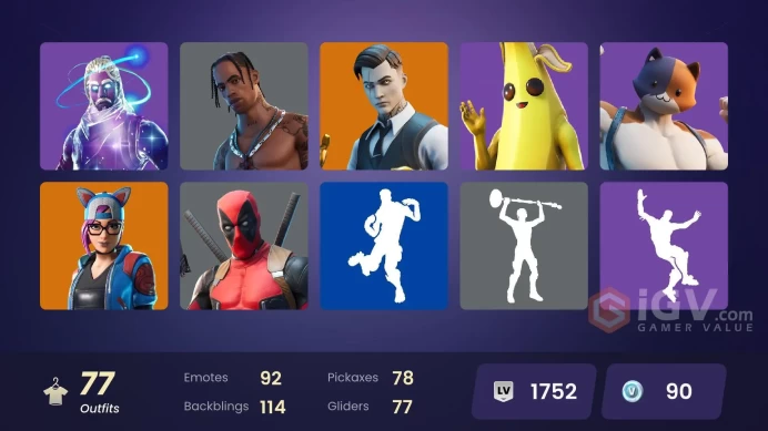 [Rent Cheap Accounts for 14 Days] 77 skins | Galaxy | Travis Scott | Gold Brutus | Gold Midas | Point Patroller | Zenith | Gear Specialist Maya 