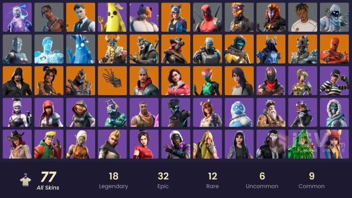 [Rent Cheap Accounts for 14 Days] 77 skins | Galaxy | Travis Scott | Gold Brutus | Gold Midas | Point Patroller | Zenith | Gear Specialist Maya 