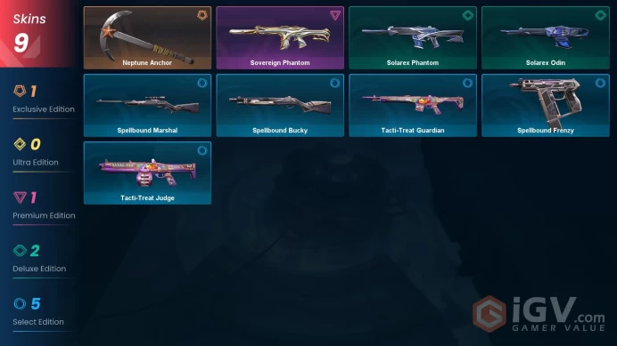 [EU] - SKINS 9 - KNIFE 1 - Neptune Anchor - Sovereign Phantom - FULL ACCESS - INSTANT DELIVERY