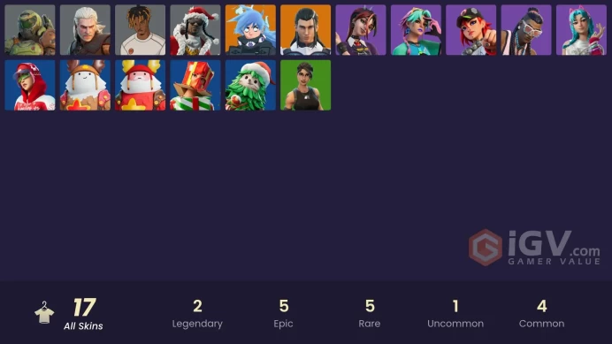! [PC/XBOX/PSN] | 17 skins | Nezumi | The Ageless | Doom Slayer | Geralt of Rivia | Santa Dogg | Slayer Juice WRLD | Selene | Massai
