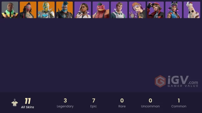 [PSN/XBOX/PC] 11 skins | Kado Thorne | Omegarok | Spectra Knight | Khaby Lame | Fish Thicc | Piper Pace | Lil Split | Renegade Lynx | Antonia