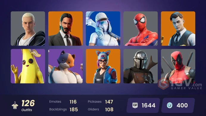 [PC-PSN-XBOX] 126 SKIN-56K VP SPEND- Astro Jack (OG)-John Wick-Deadpool-Joltar-Midas-Venom-Glitch-FULL ACCESS-