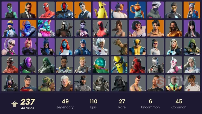 [PC-PSN-XBOX] -237 SKIN-75.000 VB SPEND-Hot Marat-OG STW-John Wick-Neo Versa-Joltara-Supersonic-Midas-Son Goku-Ruin-Naruto Uzumaki-FULL ACCESS-