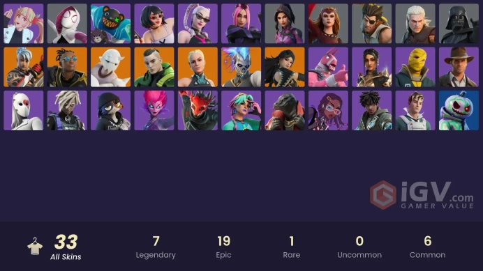 [PSN/XBOX/PC] 33 skins | Tech Axe | Ol' Woody | Basic Basher | Paradigm (Reality-659) | Ronin | Malik| Twyn | Snap |Renzo the Destroyer | 550 VB