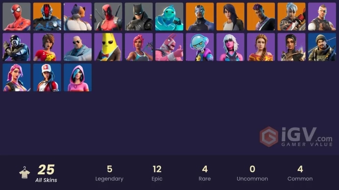 [PSN/XBOX/PC] 25 skins | Snowflake | Gear Specialist Maya | Ronin | Fade | Carbide | The Foundation | Deadpool | Spider-Man | 700 VB