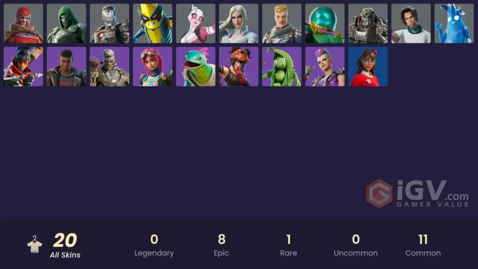 [PSN/XBOX/PC] 20 skins | Captain Jones | War Machine | Mysterio | Gwenpool | Emma Frost | Doom | Wastelander Magneto | Peelverine | 900 VB