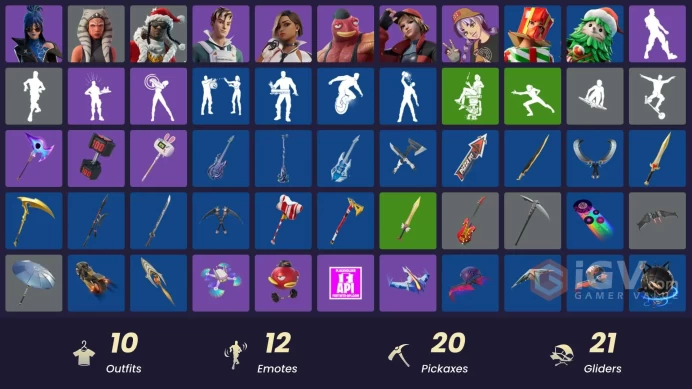 [PSN/XBOX/PC] 10 skins | Ahsoka Tano | Santa Dogg | Fish Thicc | Piper Pace | Antonia | Mae | Hope | Nolan Chance| Winterfest Bushranger |700 VB