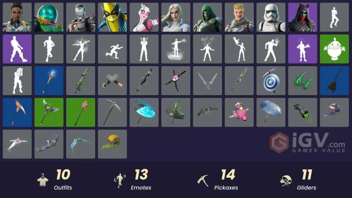 [PSN/XBOX/PC] 10 skins | First Order Stormtrooper | Captain Jones | War Machine | Mysterio | Shuri | Gwenpool | Emma Frost | Peelverine | 50 VB