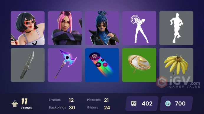 [PSN/XBOX/PC] 11 skins | Snap | Santa Dogg | Evie | Adira | Montague | Oscar | Hope | Stormfarer | Nisha | Vengeance Jones | 700 VB