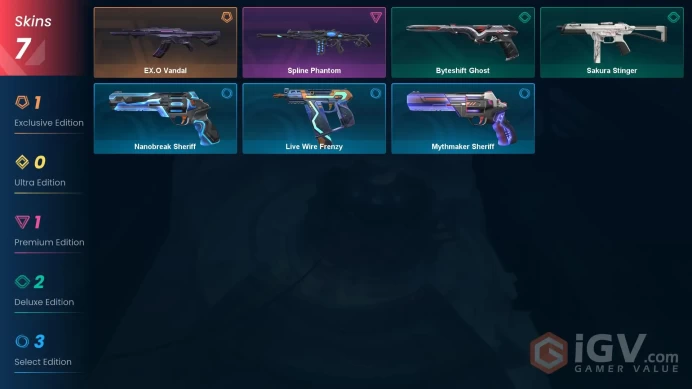 EU-TR [ 7 TOP SKINS ] EX.O Vandal + Spline Phantom / full acces - iGV