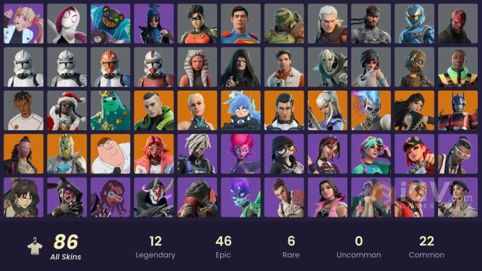 [PC/XBOX/PSN/SWITCH] 86 skins | Sultura | Magmatic Mizuki | Iconic Era | Rococo Cloak-o | Collector Kado Thorne | Paradigm (Aurelian) 