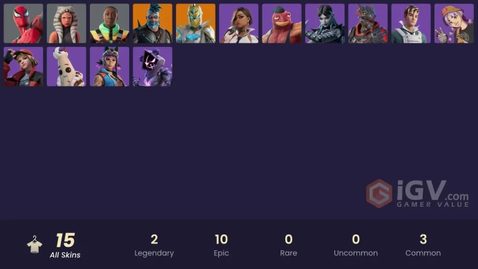 [PSN/XBOX/PC] 15 skins | Omegarok | Spectra Knight | Ahsoka Tano | Spider-Man Zero | Khaby Lame | Fish Thicc | Drakon Steel Hybrid | 100 VB
