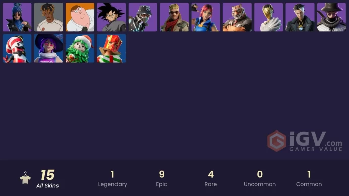[PSN/XBOX/PC] 15 skins | Peter Griffin | Slayer Juice WRLD | Silas Hesk | Goku Black | Montague | Oscar | Hope | Explorer Emilie |Nisha | 400 VB