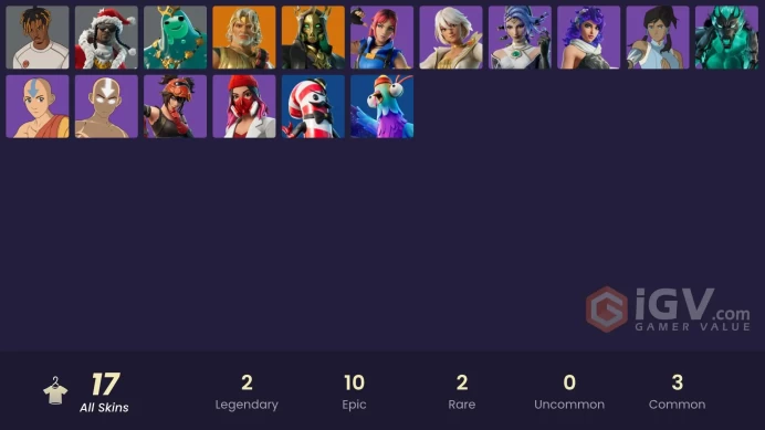 [PSN/XBOX/PC] 17 skins | Midnight Scythe | Hades | Zeus | Poseidon | Santa Dogg | Slayer Juice WRLD | Korra | Aang| Aphrodit | Cerberus | 100 VB