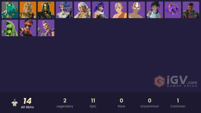 [PSN/XBOX/PC] 14 skins | Zeus | Hades | Poseidon | Peabody | Avatar State Aang | Korra | Aang | Cerberus | Ringmaster Scarr | Medusa | 650 VB