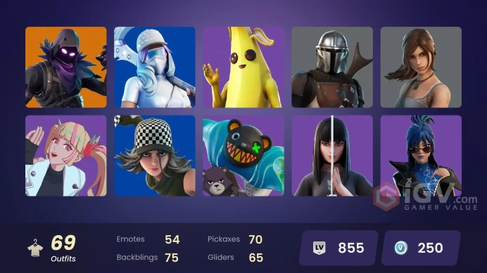[PC/XBOX/NINTENDO] 69 skins | Lara Croft | Raven | Peely | Mandalorian | Victor Elite | SulturaZka050