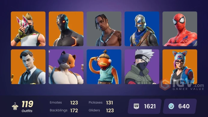 [PC-PSN-XBOX]- Travis Scott OG -Blue Squire-Royale Knight-OG STW SUPER DELUXE-Midas-DRAGON BALLS SKINS-Omega-Kakashi Hatake-FULL ACCESS-