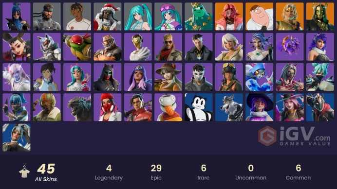 [PC/XBOX/PSN/NINTENDO] 46 skins | Immortal Form | Peter Griffin | Zeus | Valeria | Poseidon | Old Snake |NIk144