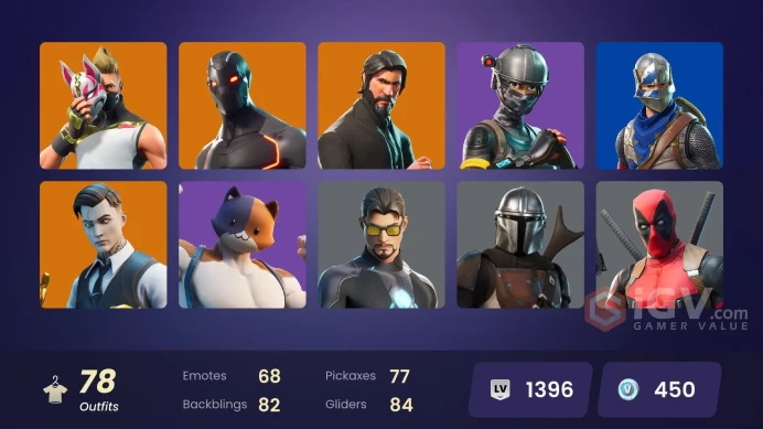 [PC/PSN/XBOX] 77 skins | The Reaper | Blue Squire | Royale Knight | Elite Agent | Blue Team Leader | Take The L |CHANGEABLE MAIL AND PASS