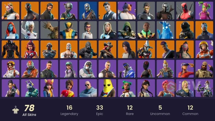 [PC/PSN/XBOX] 77 skins | The Reaper | Blue Squire | Royale Knight | Elite Agent | Blue Team Leader | Take The L |CHANGEABLE MAIL AND PASS