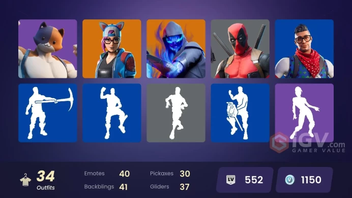 [PC/PSN/XBOX] 34 skins | Mako(OG) | Rogue Agent| Prodigy | Fusion | The Prisoner | The Ice King | CHANGEABLE MAIL AND PASS 1150 VB