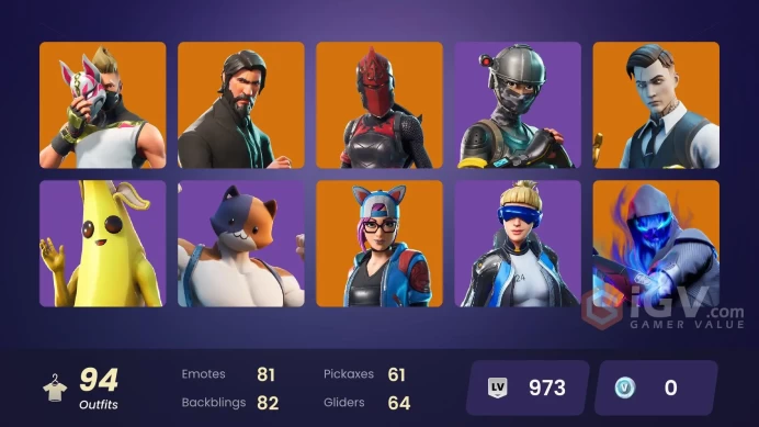 [PC/PSN/XBOX] 94 skins | The Reaper(OG) | Neo Versa (OG)| Elite Agent(OG) | Take The L | Gold Midas | Gold Brutus  |CHANGEABLE MAIL
