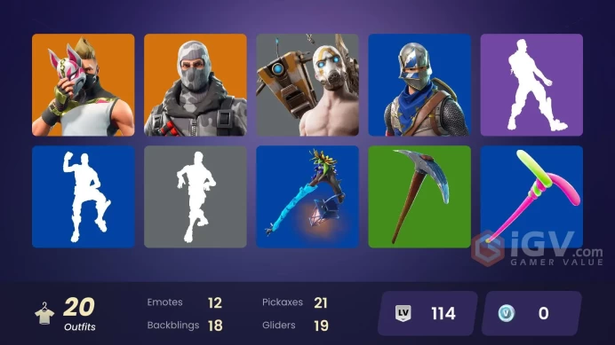 [Rent Cheap Accounts for 14 Days]A019OG STW|Blue Squire|Blue Team Leader|Havoc|Psycho Bandit|Rogue Agent|Sub Commander|Drift|Geralt of Rivia